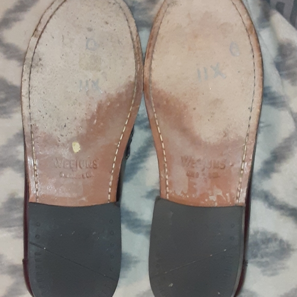 Mens Weejun Bass Brown Tasseled Loafers - Picture 3 of 5